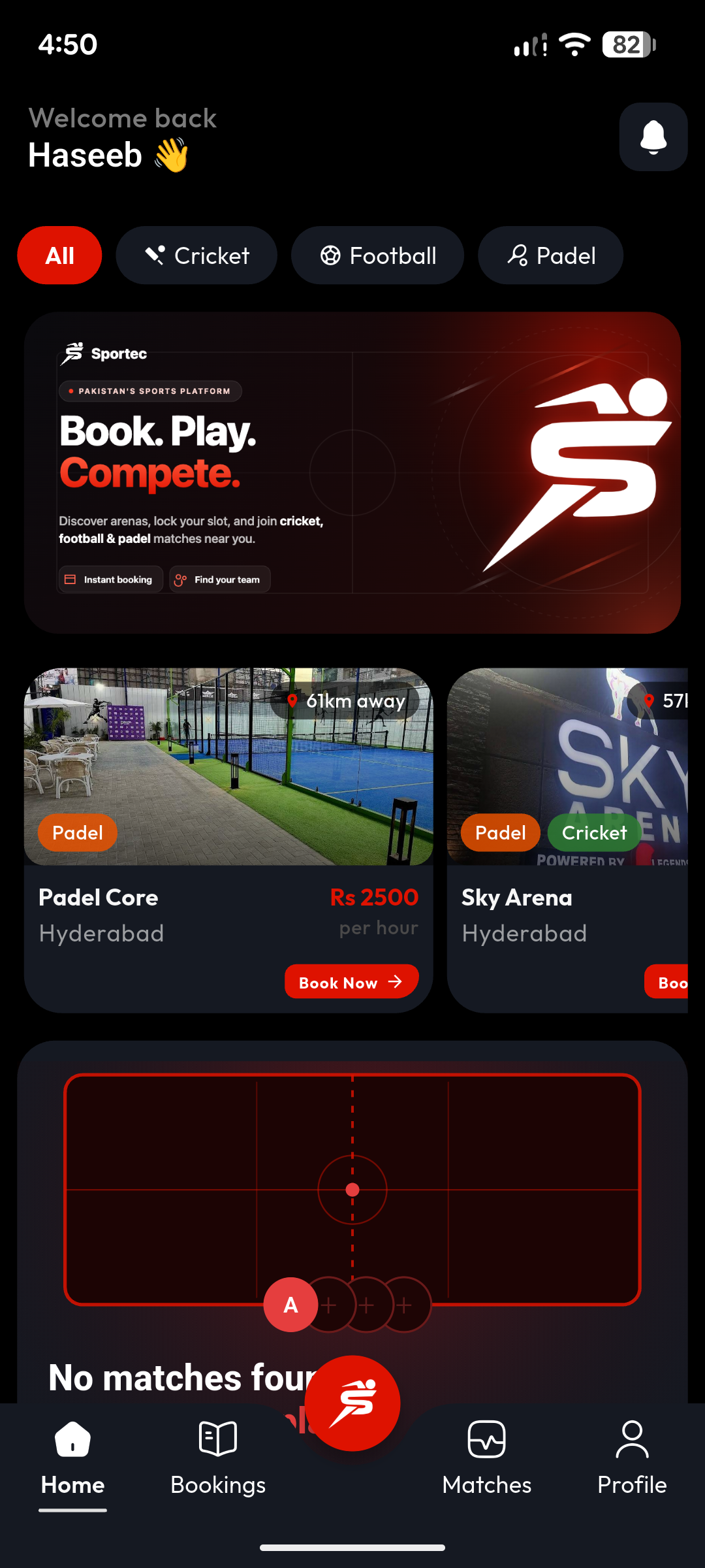 Sportec - Find Sports Arenas Near You